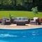 Flash Furniture 4 Piece Chocolate Brown Outdoor Faux Rattan Set DAD-SF-113R-CBN-GG - alternate 5